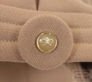 Anya Hindmarch Tan Wool Snap Button Jacket