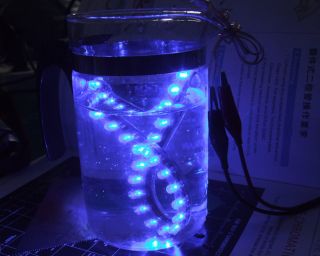 1x 96 LED Blue Flexible Aquarium Strip Light Fish Tank