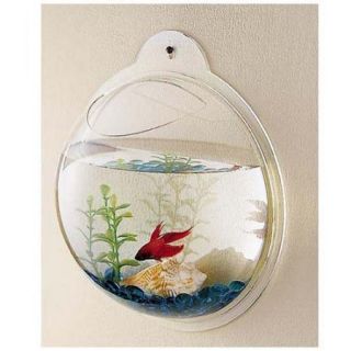 description wall mount hanging beta fish bubble aquarium bowl tank