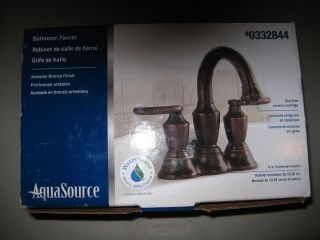 AquaSource 2 handle bathroom faucet 0332844 Artesian bronze finish 4 