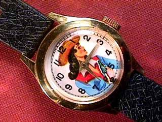 Mens Antique Watch Annie Oakley Vintage Wristwatch