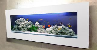 Aquarium Glass Fish Tank 900 x 445mm Wall Mounted Space Saving FPS W 
