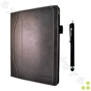   Leather Case Cover Stylus for Apple iPad 4 4th Generation