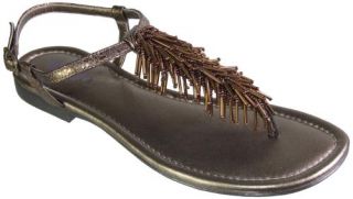 Indigo by Clarks Anoka Sandal Leather Womens Thong Sandals Low Heel Sz 