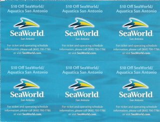   Off SeaWorld San Antonio Coupons – 6 Pack Sea World Aquatica