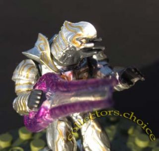 Halo Mega Bloks Silver Covenant Arbiter w Purple Energy Sword from 