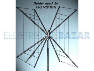 Antena Cúbica Spider 2 Quad El 14 21 28 MHz PKW