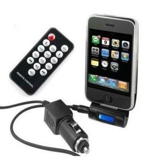 FM Transmitter Car Charger Remote for Apple iPod iPhone 4G 4S