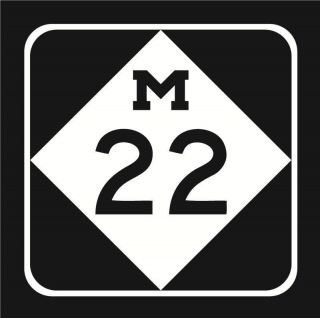 Michigan Highway M 22 M 22 Auto Decal Vinyl Sticker