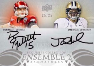 2011 Exquisite Football Exquisite Ensemble 2 Signatures Image