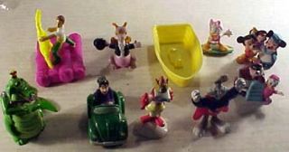 Lot of 9 PVC Toys Bugs Bunny Mickey Mouse Archie Etc