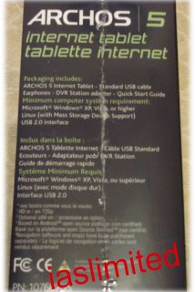New Archos 5 32 GB Internet Tablet with Android