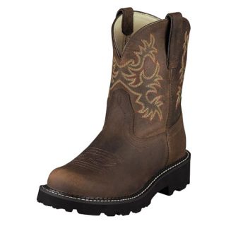 Ariat Womens Fatbaby Original Western Cowgirl Boot Distressed Brown 