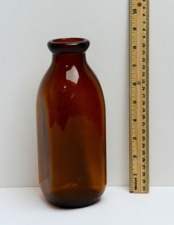 Vintage Milk Bottle Amber Excellent Condition