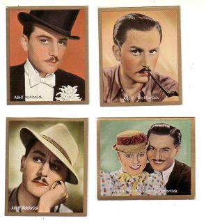 Anton Walbrook 4 Rare German Filmbilder Cigarette Cards 1930 s