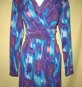 ANTONIO MELANI Purple & Blue Bright Grape Kendra Stretch Knit Dress 