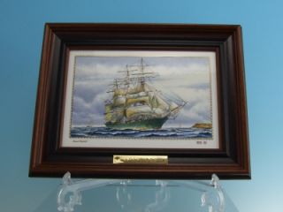 Spode Porcelain Sailing Ship Plaque The Aristides