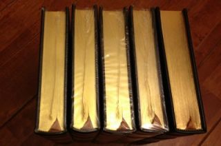 New Easton Press Complete Works of Aristotle 5 Volume Leather Set Gold 