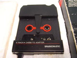 Vintage 8 Track Cassette Tape Adapter Hot Rod Muscle Car Sparkomatic 