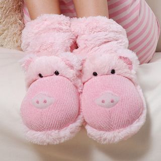 Aroma Home Fun For Feet Slippers Socks Pink Pigs Warm