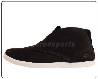 Lacoste Arona 12 SRM Black Leather Suede 2011 Mens Casual Shoes 