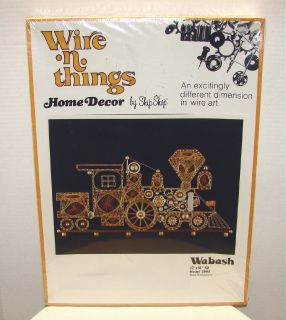 Vintage 1977 Wire N Things Train Wire Art Kit