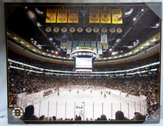 Boston Bruins TD Garden Arena Championship Banners Artissimo 22x28 