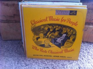 Arthur Fiedler Boston Pops Classical Music for People Who Hate LP 