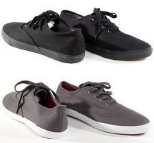 New American Rag Mens Casual Black Gray Jonas Canvas Lace Up Sneakers 