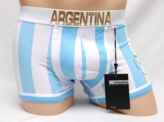 Men Argentina Soccer Football Underwear Boxer Brief XL