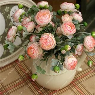 Artificial Silk Fake Peony Rose Flower Wedding Bouquets Home Decor 