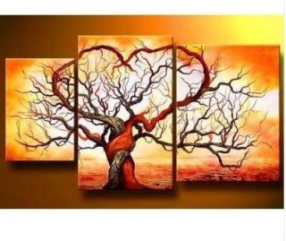 MODERN ABSTRACT CANVAS ART DRAWING ROOM OIL PAINTING tree 016