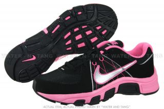 Nike T Run 5 Running 443988 002 Classic Black Pink Women