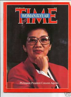Magazine Time Corazon Aquino Woman of The Year 1987