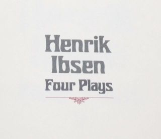 Ibsen Four Plays Full Leather Franklin Library Collection RARE Books 