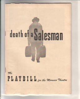   Lockhart 1949 Playbill Death of A Salesman by Arthur Miller