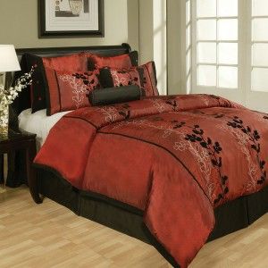   Asian Inspired Full Size Complete Bed in A Bag Comforter Set New