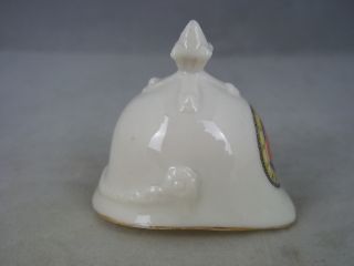   Crested China of A WW1 British Spike Topped Helmet Arundel