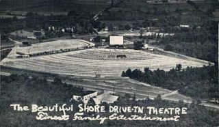 Asbury Park NJ Shore Drive in Theatre Postcard Print