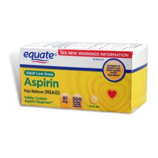 aspirin 81 mg adult low dose 300 enteric coated tablets