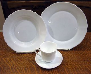 Arcopal China France White Soup Bowls