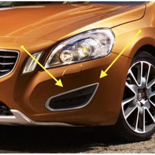 Volvo S60 2011 2012 Front Silver Frames w O Park Assis