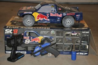 Team Associated SC8E Short Course Race Red Bull Radio Controlled Truck 