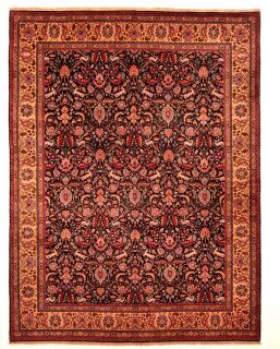 Large Area Rugs Hand Knotted Persian Wool Tabriz 10 X13