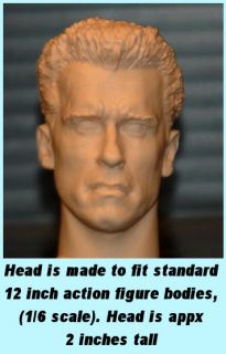 12 1 6 Custom Arnold Schwarzenegger T800 Figure Head