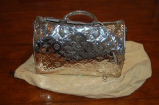 Authentic Limited addition Speedy handbag in Silver Metallic from my 