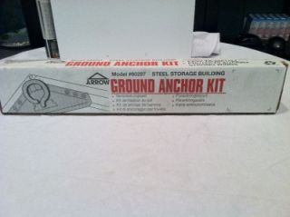 ARROW GROUND ANCHOR KIT FOR STEEL STORAGE BUILDINGS NEW IN BOX
