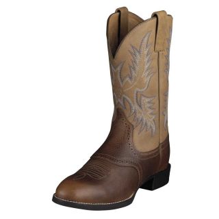Ariat Western Boots Heritage Stockman 10 EE Barrel Brown Mens 10002252 