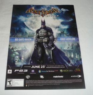 2009 Video Game Ad Page Batman Arkham Asylum Version 2