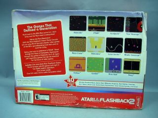 Atari Flashback 2 Black Plug&Play TV Game (PAL) In Original Box